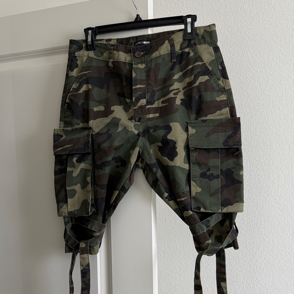 Camouflage Cargo Shorts for Women - Picture 2 of 9